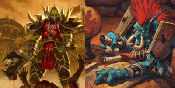 An election banner for Varok Saurfang and Vol'jin