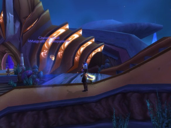 My rogue chatting with her ghostly skull companion