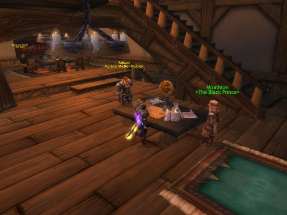 My rogue meeting with Wrathion in Ravenholdt on the Fangs of the Father chain