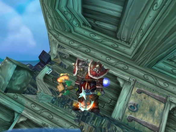 My shaman in Vasj'ir after his arrival on his new realm