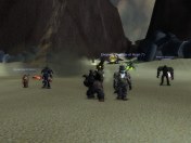 Some Pandaren monks in End Time in the Mists of Pandaria beta