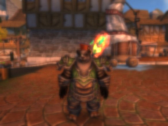 My smashed panda in the Mists of Pandaria beta