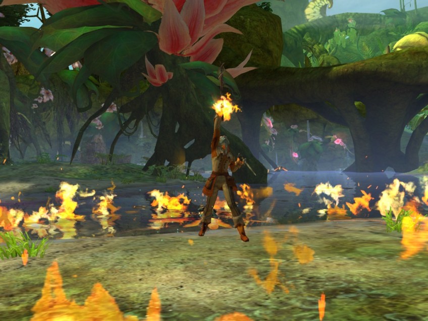 My Sylvari elementalist in Guild Wars 2