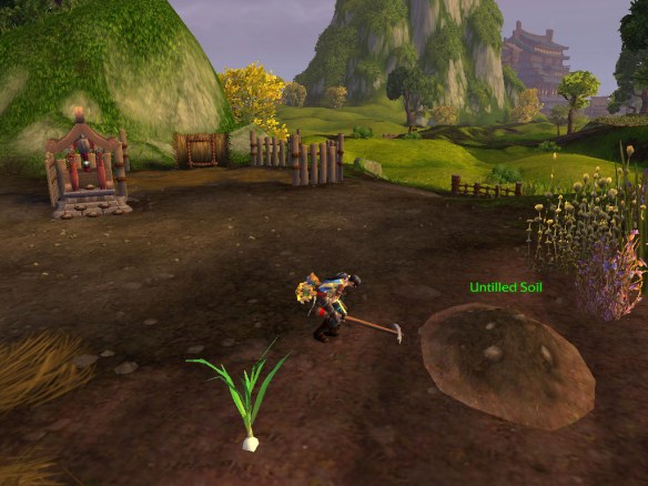 My rogue working on her farm in Halfhill in the Valley of the Four Winds