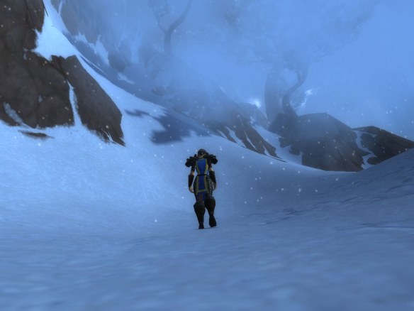 A snowstorm around Mount Neverest in Kun-Lai Summit