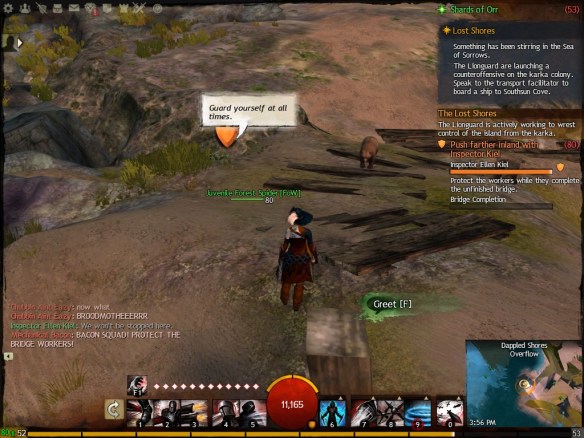 Invisible players and NPCs during the Lost Shores event in GW2