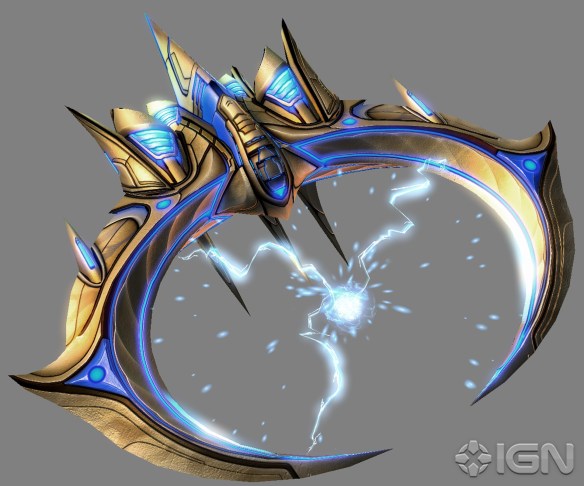 The new tempest unit from Starcraft II: Heart of the Swarm