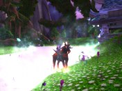 My warlock at the shore of the Well of Eternity in Mount Hyjal