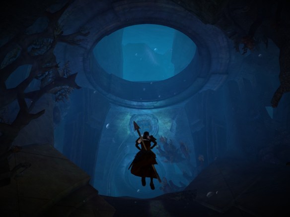 An underwater personal story quest in Guild Wars 2