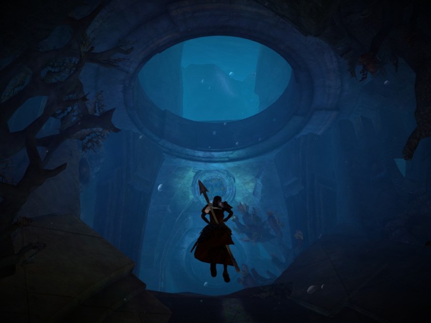 An underwater personal story quest in Guild Wars 2