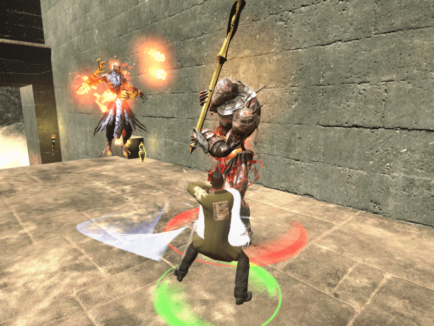 Battling a mummy alongside a Jinn in The Secret World
