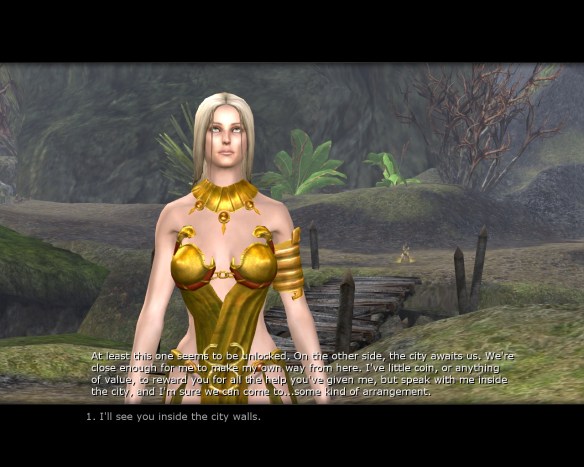 Casilda flirting with my character in Age of Conan