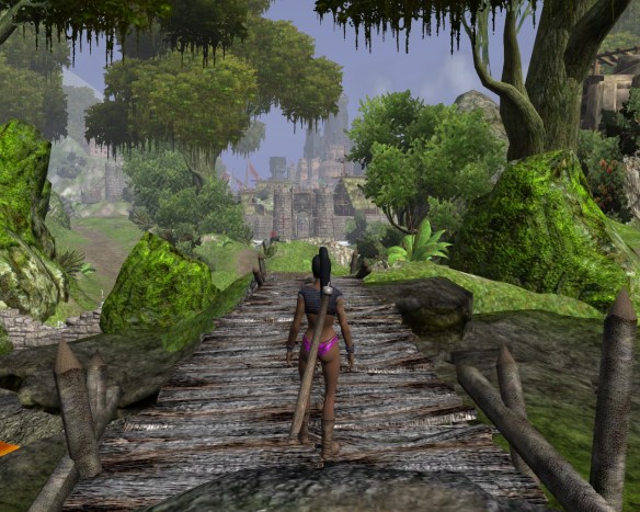 A view of Tortage City in Age of Conan