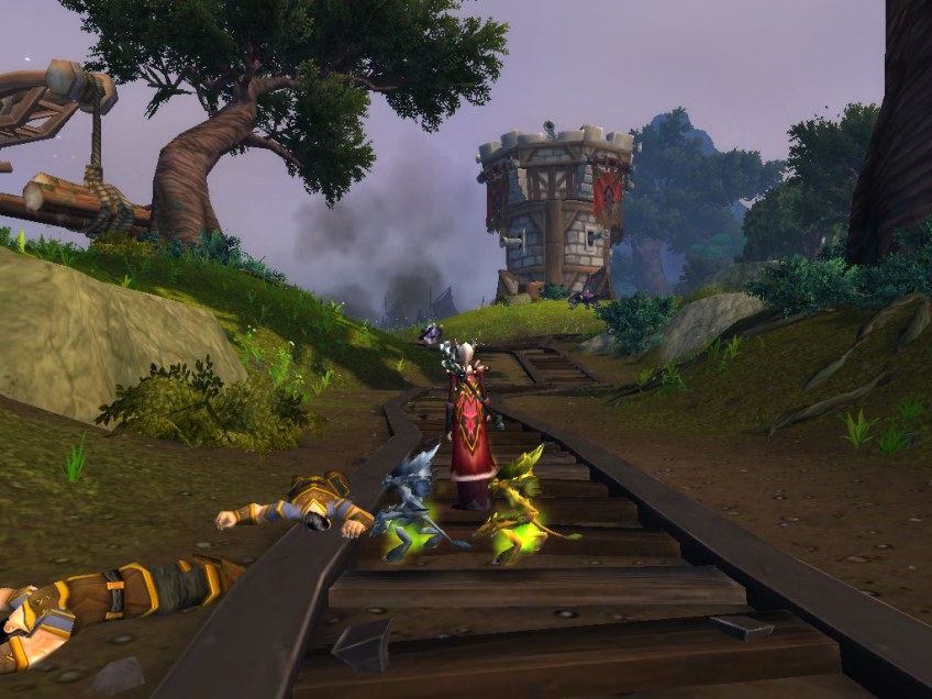 My warlock doing the new daily quests in patch 5.1