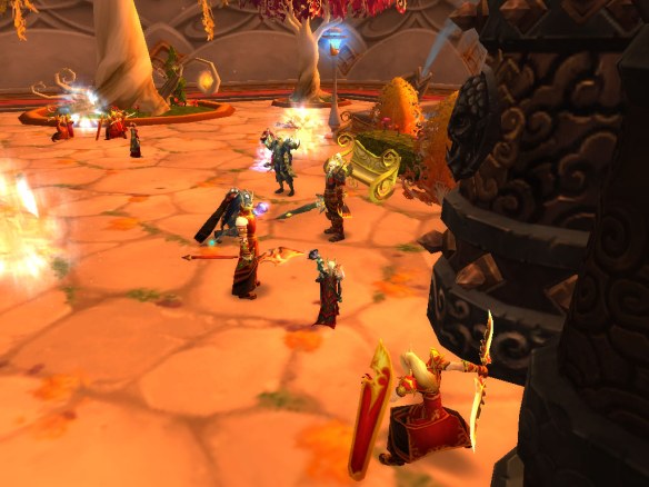 My warlock meets with Lor'themar Theron following the Purge of Dalaran