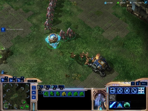 The new mothership core unit in Starcraft 2: Heart of the Swarm
