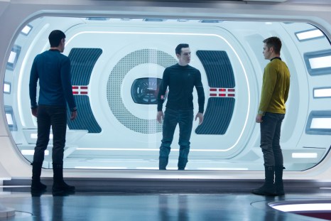 Kirk, Spock, and John Harrison in Star Trek Into Darkness