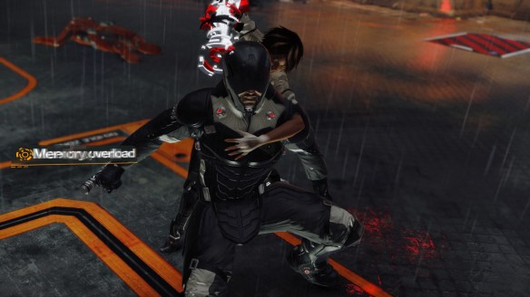 Nilin performing a memory overload in Remember Me