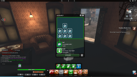 The assembly window in The Secret World