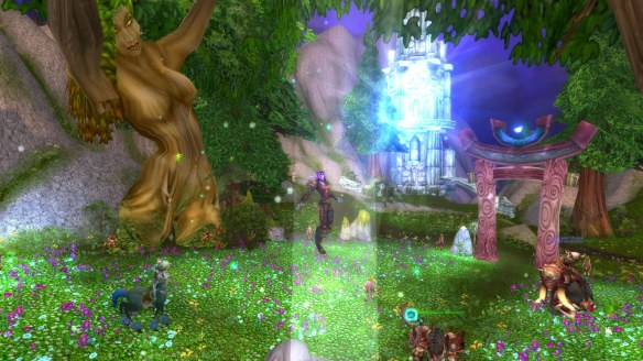 My monk experiences the Miracle of Aessina in World of Warcraft