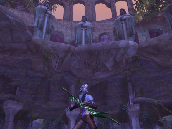 My ranger explores the ruins of Seggurheim in Aion