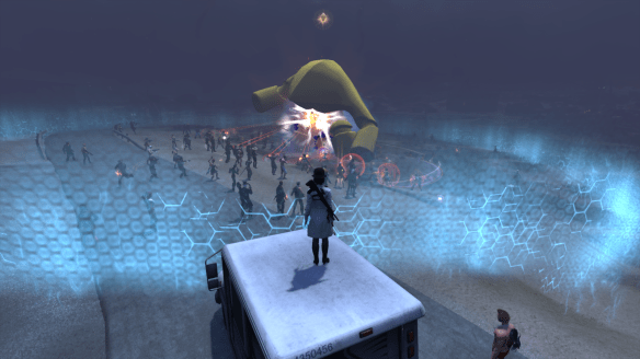 Battling Samsu Nasiru during The Secret World's Gilded Rage event