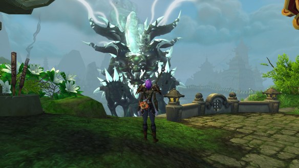 My monk stares down the Sha of Doubt in World of Warcraft