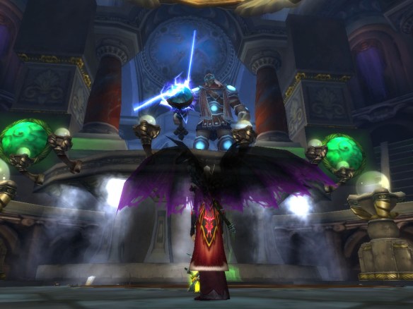 My warlock confronts Thorim in Ulduar