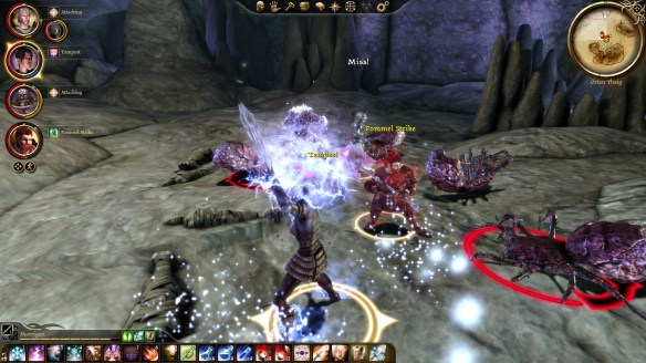 Blasting Darkspawn in Dragon Age: Origins