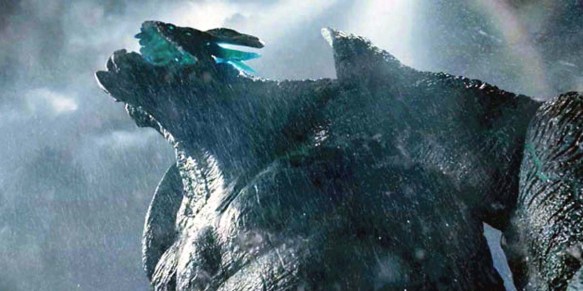 A massive Kaiju monster in Pacific Rim