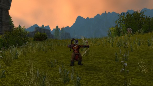 My hunter in the Arathi Highlands