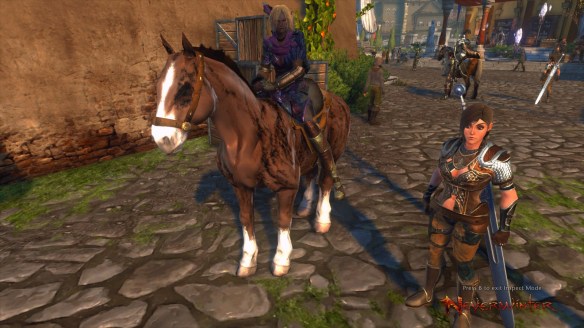 My ranger and her sellsword companion in Neverwinter