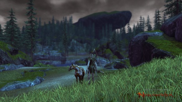 Exploring the wilderness during a Foundry quest in Neverwinter