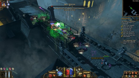 A night battle in The Incredible Adventures of Van Helsing