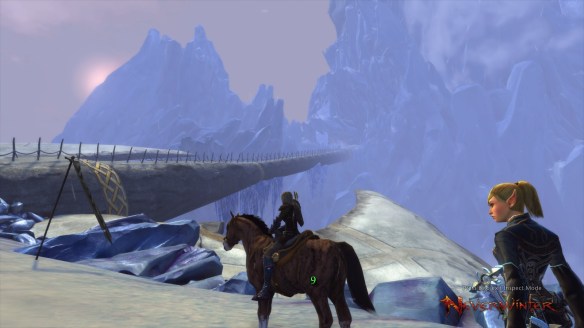 My ranger ascends Icespire Peak in Neverwinter