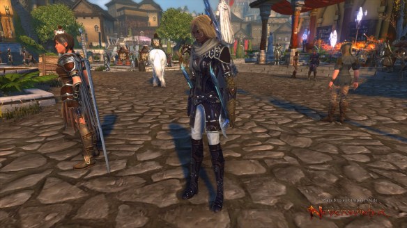 My ranger and her sellsword companion in Neverwinter