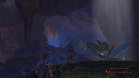 My ranger and her sellsword companion explore the Underdark in Neverwinter