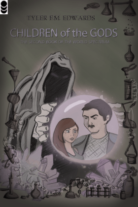 Cover art for "Children of the Gods, the Second Book of the World Spectrum"