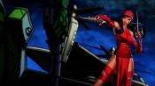 A cartoon cutscene from Marvel Heroes featuring Elektra