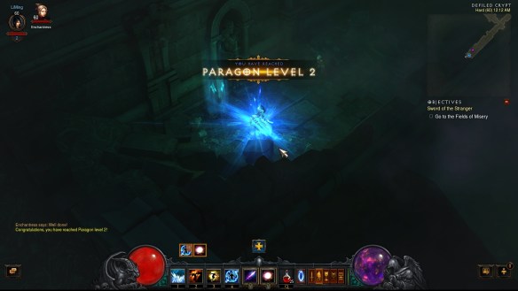 Achieving Paragon level 2 in Diablo III
