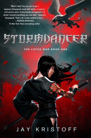 Cover art for "The Lotus War, book one: Stormdancer" by Jay Kristoff