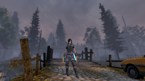 My Templar showing off her new fan-created Ballistic Veil outfit in The Secret World