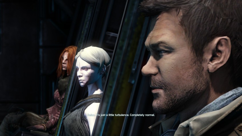 My Castithan, Nolan, and Irisa aboard the New Freedom in Defiance