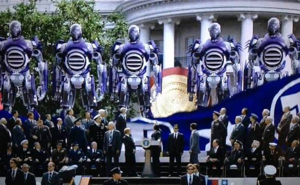 The unveiling of the Sentinels in X-Men: Days of Future Past