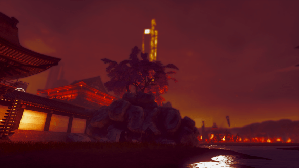 The Tokyo skyline by night in The Secret World