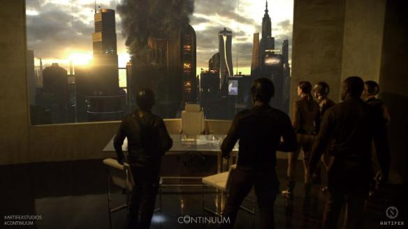 Liber8 launches a devastating terrorist attack in 2077 in Continuum
