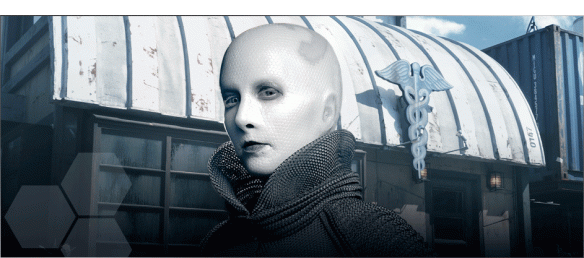 Trenna Keating as Doctor Meh Yewll on Defiance