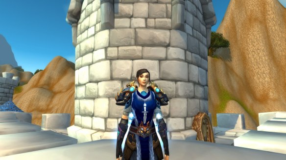 My rogue's updated face in World of Warcraft