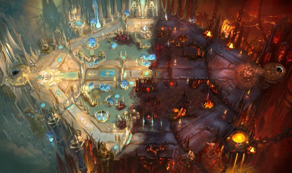 Concept art for a Diablo-themed map for Heroes of the Storm