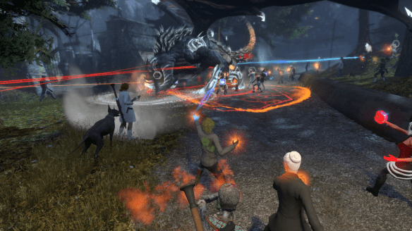 My Dragon alt skipping ahead to Transylvania to fight a world boss in The Secret World